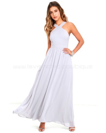 Air Of Romance Grey Maxi Dress